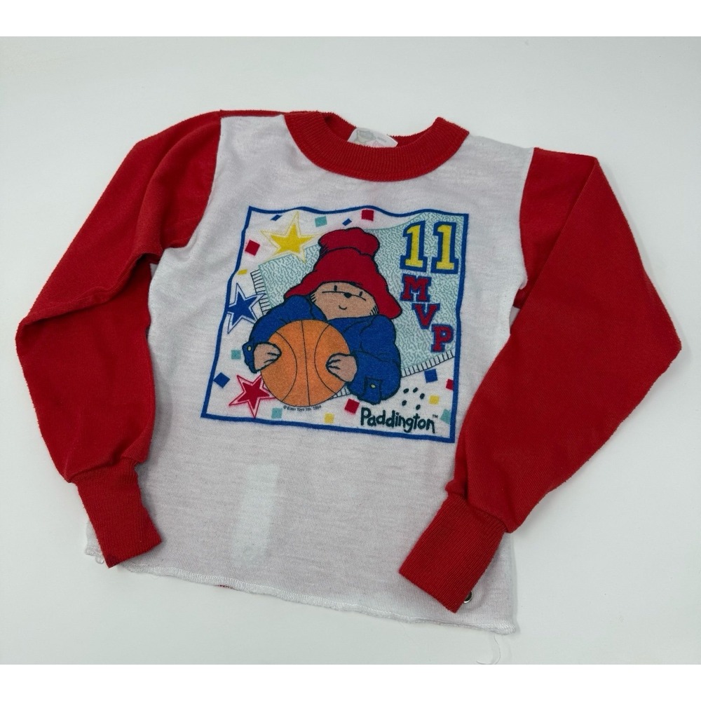 Vintage Eden paddington bear pajama top basketball mvp